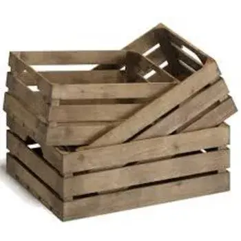 Rectangular Wooden Storage Crate