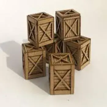 Brown Color, Wooden Crates