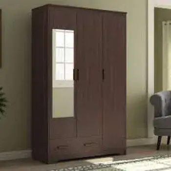 Wooden Cupboard With Mirror