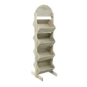 White-Wooden Display Stand