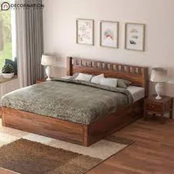 Fully Assembled Wooden Double Bed
