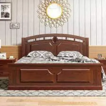 Durable Wooden Double Bed