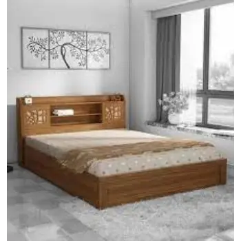 Durable Wooden Double Bed