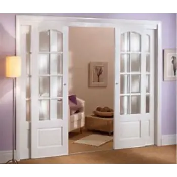 Polished Wooden Glass Door