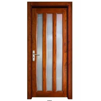 Polished Wooden Glass Door