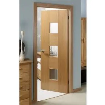 Hinged Wooden Glass Door