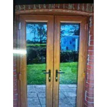 Stairway Wooden Glass Door
