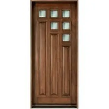 Stylish Wooden Glass Door