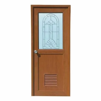 Plain Wooden Glass Door