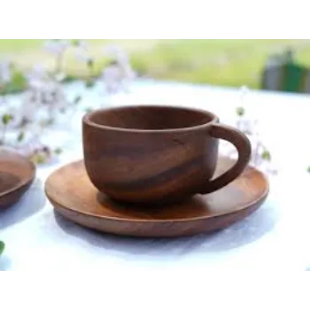 Fresh Mark Wooden Mug