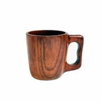 Round Wooden Mug