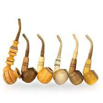 Colorfull Wooden Smoking Pipes