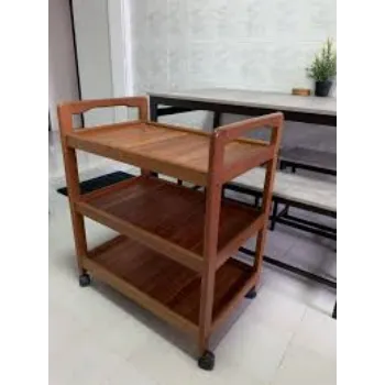 Easy To Place Wooden Trolley