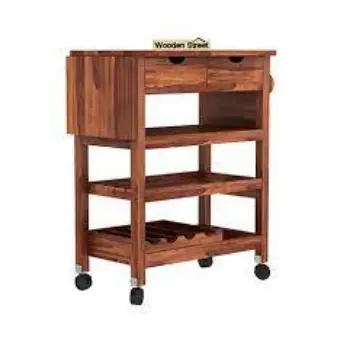 Easy To Place Wooden Trolley