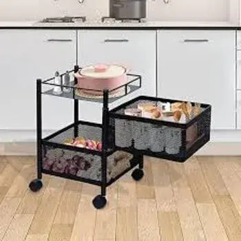 Designer Wooden Kitchen Trolley