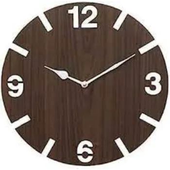  Aalapino Wood Analog Wall Clock 