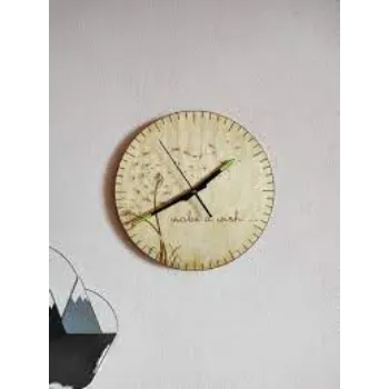 Dandelion Wooden Wall Clock