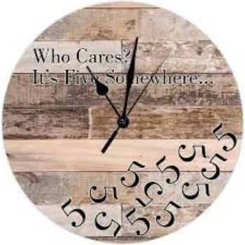  Rustic Style Wooden Wall Clock