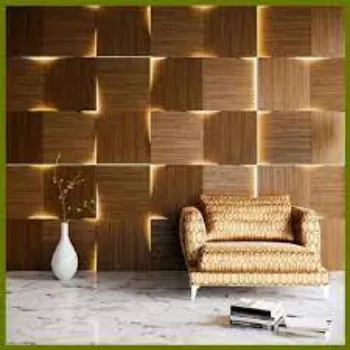 Polished Wooden Wall Panel