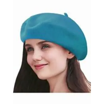 Seamless Finish Woolen Beret Cap