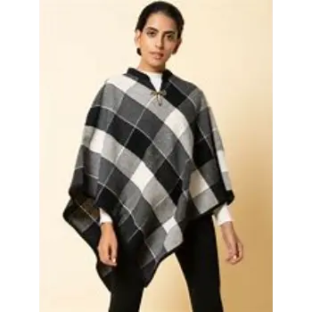 Seamless Finish Woolen Poncho