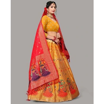 Elegant & Fashionable Woven Designer Lehenga 