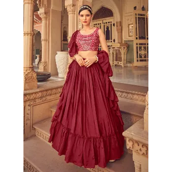 Semi Stitch Lehenga