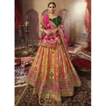 Designed  Woven Designer Lehenga