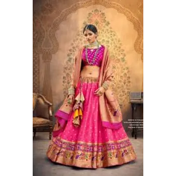 Skin Friendly Woven Designer Lehenga