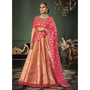 Beautifully Stylish Woven Designer Lehenga 