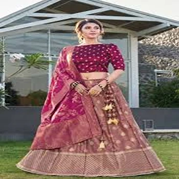 Pretty Woven Designer Lehenga