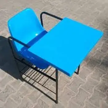 Sky Blue Writing Pad Chair 