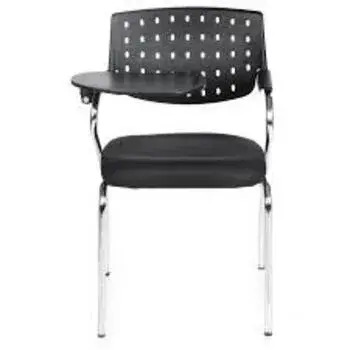 Convent Upholstered Mesh Writing Pad Chair