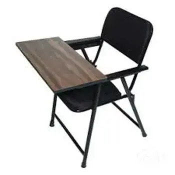 Black Metal Writing Pad Chair