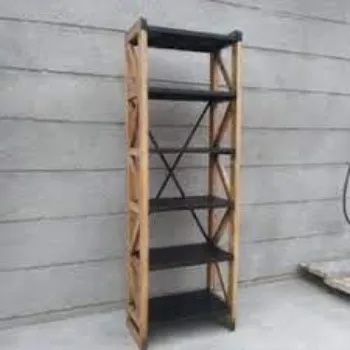 Wood Wroght Iron Rack