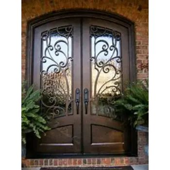 Polished Wrought Iron Door