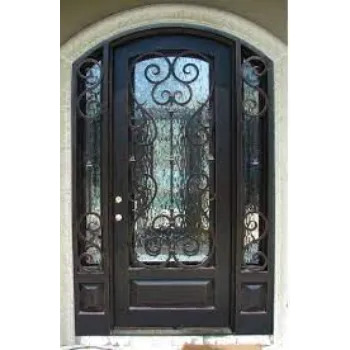 Stairway Wrought Iron Door