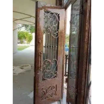 Polished Wrought Iron Door