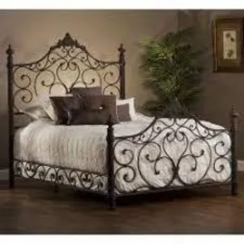 Antique Wrought Iron Double Bed