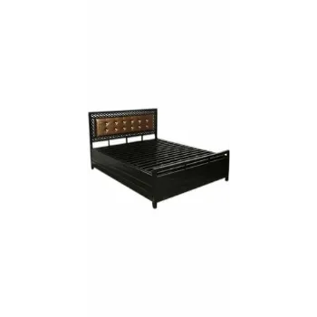 Polished Wrought Iron Double Bed