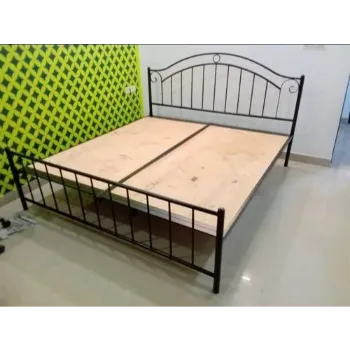 Plain Wrought Iron Double Bed