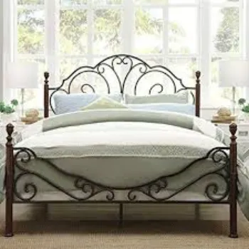 High Capacity Wrought Iron Double Bed