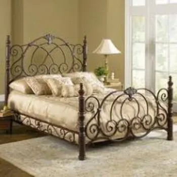 Plain Wrought Iron Double Bed
