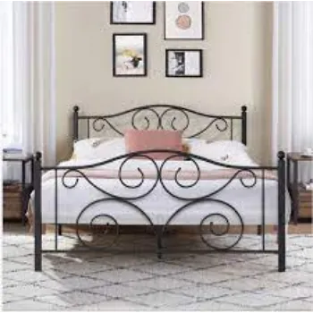 Easy To Place Wrought Iron Double Bed