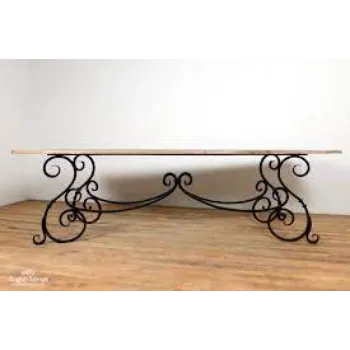 Polished Wrought Iron Table