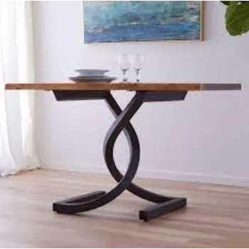 Polished Wrought Iron Table