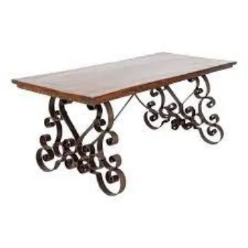 Fine Finishing Wrought Iron Table