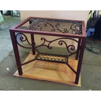 Polished Wrought Iron Table
